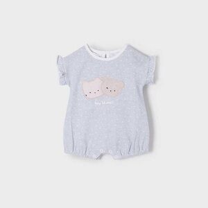Mayoral Gray Bodysuit with Bear Print